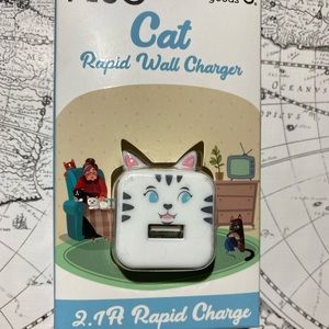 Gabba goods rapid wall charger cat face